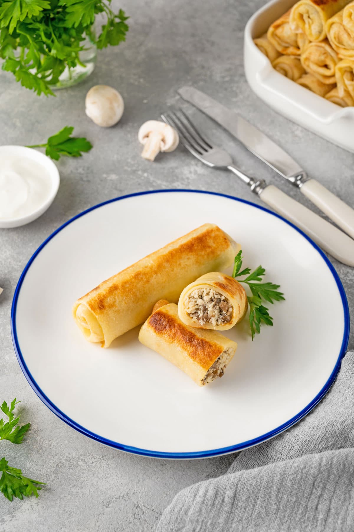 Panqueca de Cogumelos