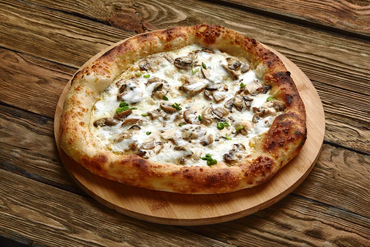 Pizza de Shiitake